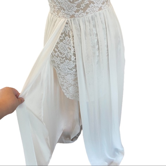 Lulu’s Make Way for Wonderful Off White Lace Maxi Dress - Picture 8 of 16